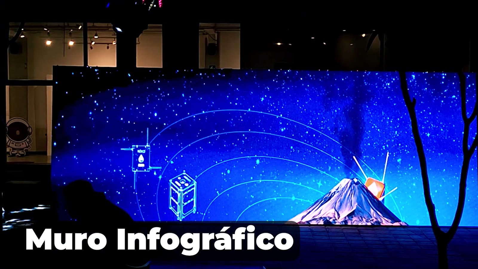 Muro infográfico LED interactivo